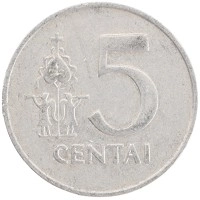 монета - литва 5 центов - подробная информация фото 1