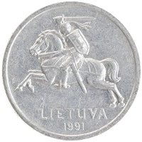 монета - литва 1 цент - подробная информация фото 1
