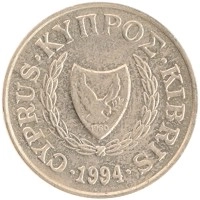 монета - кипр 2 цента - подробная информация фото 1