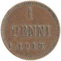 монета - 1894 – 1917 николай ii 1 пенни - подробная информация фото 1