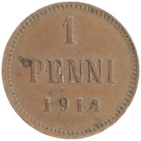 монета - 1894 – 1917 николай ii 1 пенни - подробная информация фото 1