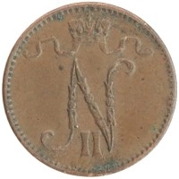 монета - 1894 – 1917 николай ii 1 пенни - подробная информация фото 1