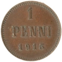 монета - 1894 – 1917 николай ii 1 пенни - подробная информация фото 1
