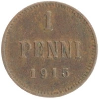 монета - 1894 – 1917 николай ii 1 пенни - подробная информация фото 1