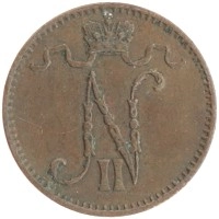 монета - 1894 – 1917 николай ii 1 пенни - подробная информация фото 1