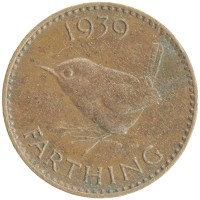 монета - великобритания 1 фартинг - подробная информация фото 1