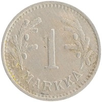монета - финляндия 1 марка - подробная информация фото 1