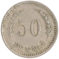 монета - финляндия 50 пенни - подробная информация фото 1