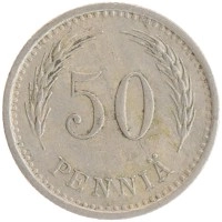 монета - финляндия 50 пенни - подробная информация фото 1