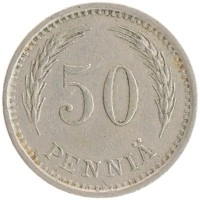 монета - финляндия 50 пенни - подробная информация фото 1