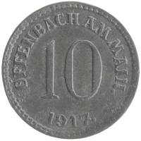 монета - германия : нотгельды 10 пфеннигов - подробная информация фото 1