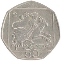 монета - кипр 50 центов - подробная информация фото 1