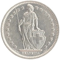 монета - швейцария 1 франк - подробная информация фото 1
