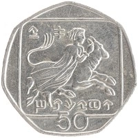 монета - кипр 50 центов - подробная информация фото 1