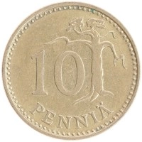 монета - финляндия 10 пенни - подробная информация фото 1