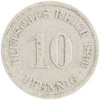 монета - германия 10 пфеннигов - подробная информация фото 1