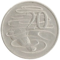 монета - австралия 20 центов - подробная информация фото 1