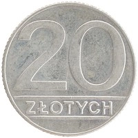 монета - польша 20 злотых - подробная информация фото 1
