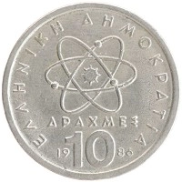 монета - греция 10 драхм - подробная информация фото 1