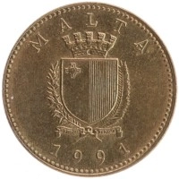 монета - мальта 1 цент - подробная информация фото 1