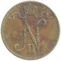 монета - 1894 – 1917 николай ii 1 пенни - подробная информация фото 1