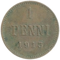 монета - 1894 – 1917 николай ii 1 пенни - подробная информация фото 1