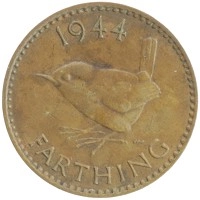 монета - великобритания 1 фартинг - подробная информация фото 1