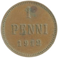 монета - 1894 – 1917 николай ii 1 пенни - подробная информация фото 1