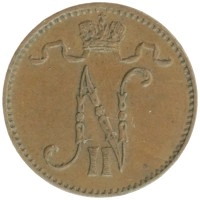 монета - 1894 – 1917 николай ii 1 пенни - подробная информация фото 1