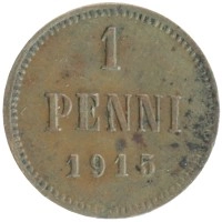 монета - 1894 – 1917 николай ii 1 пенни - подробная информация фото 1