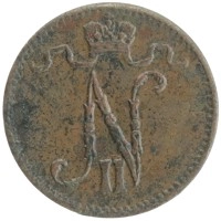 монета - 1894 – 1917 николай ii 1 пенни - подробная информация фото 1