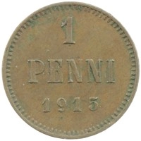 монета - 1894 – 1917 николай ii 1 пенни - подробная информация фото 1