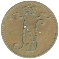 монета - 1894 – 1917 николай ii 1 пенни - подробная информация фото 1