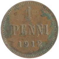 монета - 1894 – 1917 николай ii 1 пенни - подробная информация фото 1