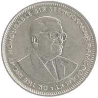 монета - маврикий 1 рупия - подробная информация фото 1