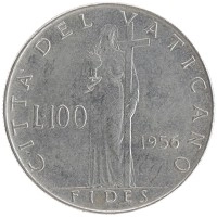 монета - ватикан 100 лир - подробная информация фото 1
