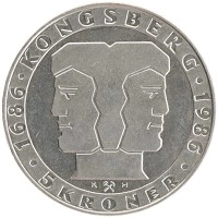 монета - норвегия 5 крон - подробная информация фото 1