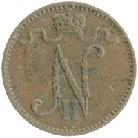 монета - 1894 – 1917 николай ii 1 пенни - подробная информация фото 1