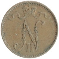 монета - 1894 – 1917 николай ii 1 пенни - подробная информация фото 1
