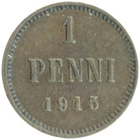 монета - 1894 – 1917 николай ii 1 пенни - подробная информация фото 1