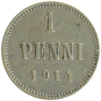 монета - 1894 – 1917 николай ii 1 пенни - подробная информация фото 1