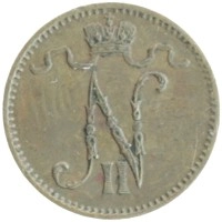 монета - 1894 – 1917 николай ii 1 пенни - подробная информация фото 1