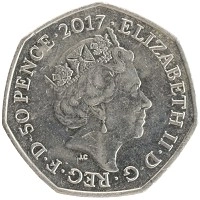 монета - великобритания 50 пенсов - подробная информация фото 1