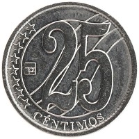 монета - венесуэла 25 сентим - подробная информация фото 1