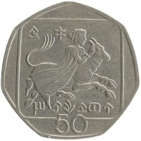 монета - кипр 50 центов - подробная информация фото 1