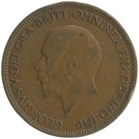 монета - великобритания 1/2 пенни - подробная информация фото 1