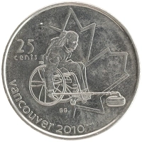 монета - канада 25 центов - подробная информация фото 1