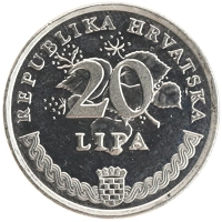монета - хорватия 20 лип - подробная информация фото 1