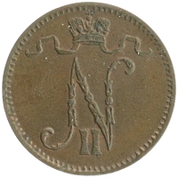монета - 1894 – 1917 николай ii 1 пенни - подробная информация фото 1