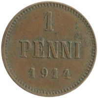 монета - 1894 – 1917 николай ii 1 пенни - подробная информация фото 1